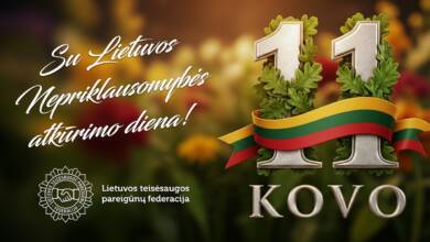 Su Lietuvos Nepriklausomybės atkūrimo diena